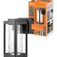 Светильник садово-парковый 26010, 60 Вт, вниз, алюм, прозрачн/ черный, Е27, TDM