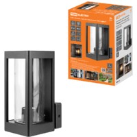 Светильник садово-парковый “Онтарио” 60 Вт, вверх, алюм., прозрачное/черный, Е27, TDM