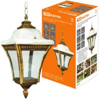 Светильник садово-парковый “Глазурь” 60 Вт, подвес, прозрачное/бронза, Е27, TDM
