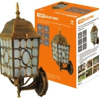 Светильник садово-парковый “Беседка” 60 Вт, вверх, матовое/бронза, Е27, TDM