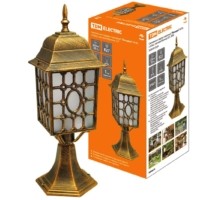 Светильник садово-парковый “Беседка” 60 Вт, стойка, матовое/бронза, Е27, TDM