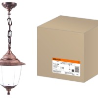 Светильник Прага Эл-11-70М 60 Вт Е27 подвесной медь, прозрачный плафон TDM