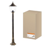 Светильник Прага Эл-11-73-125Б 60 Вт Е27 напольный на стойке h-1.25 м бронза, прозрачный плафон TDM