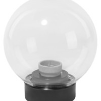 Светильник НТУ 03- 60-161 шар d=160 мм IP54 (прозрачный ПММА, основание плоское ПК, Е27) TDM