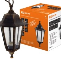 Светильник садово-парковый НСУ 06-60-001 шестигранник, подвес, пластик, бронза TDM