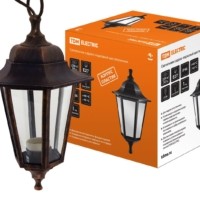 Светильник садово-парковый НСУ 06-60-001 шестигранник, подвес, пластик, медь TDM