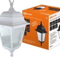 Светильник садово-парковый НСУ 04-60-001 четырехгранник, подвес, пластик, белый TDM