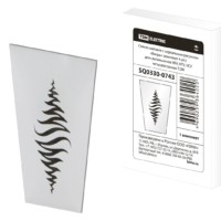 Стекло матовое с зеркальным рисунком “Вихрь” (комплект 4 шт.) для светильников НБУ, НТУ, НСУ четырехгранник TDM