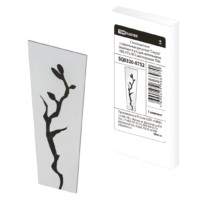 Стекло матовое с зеркальным рисунком “Сакура” (комплект 6 шт.) для светильников НБУ, НТУ, НСУ шестигранник TDM