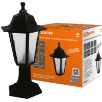 Светильник садово-парковый НТУ 06-60-001 шестигранник, стойка, пластик, расс.пластик, черный TDM