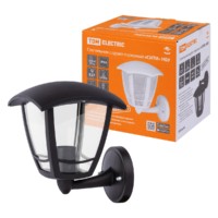 Светильник садово-парковый “СИТИ” НБУ 07-60-001 У1 4-х гранник настенный вверх черный TDM