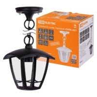 Светильник садово-парковый “СИТИ” НСУ 07-60-001 У1 4-х гранник подвесной черный TDM