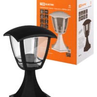 Светильник садово-парковый “СИТИ” НТУ 07-60-001 У1 4-х гранник напольный черный TDM