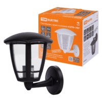 Светильник садово-парковый “СИТИ” НБУ 07-60-003 У1 6-ти гранник настенный вверх черный TDM