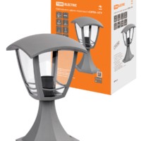 Светильник садово-парковый “СИТИ” НТУ 07-60-001 У1 4-х гранник напольный серый TDM