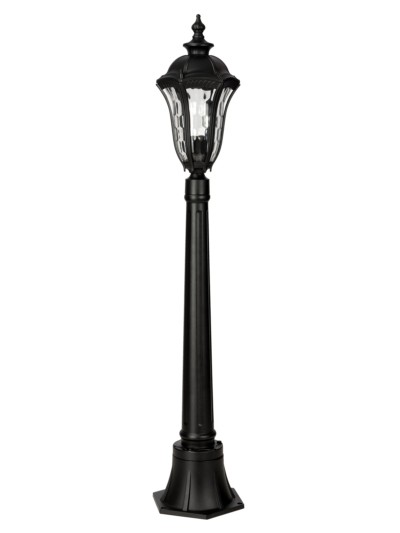 Светильник садово-парковый “Вена” 1х60 Вт, столб, H1050 мм, алюм., прозрачное/чёрный, Е27, TDM