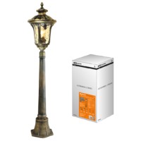 Светильник садово-парковый “Париж” 1 х 60 Вт, столб, H1150 мм, алюм., прозрачное/бронза, Е27, TDM