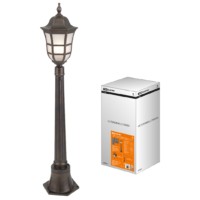 Светильник садово-парковый “Меридиан” 1х100 Вт, столб, Н1050 мм, алюм., матовое/кофейный, E27, TDM