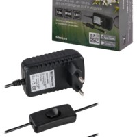 Блок питания 12Вт-12В-IP20  для светодиодных лент и модулей, адаптер, пластик TDM