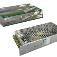 Блок питания 200Вт-12В-IP20 для светодиодных лент и модулей, металл TDM