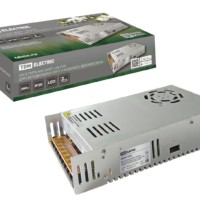 Блок питания 360Вт-12В-IP20 для светодиодных лент и модулей, металл, с вентилятором TDM