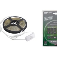 Комплект светодиодной ленты SMD2835-60 LED/м-12 В-4,8 Вт/м-IP20-3000 К (5 м), 24 Вт TDM