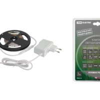 Комплект светодиодной ленты SMD2835-60 LED/м-12 В-4,8 Вт/м-IP20-3000 К (3 м), 18 Вт TDM