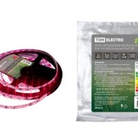 Лента светодиодная SMD2835-60 LED/м-IP20-12 В-4,8 Вт/м-красный (5 м) TDM