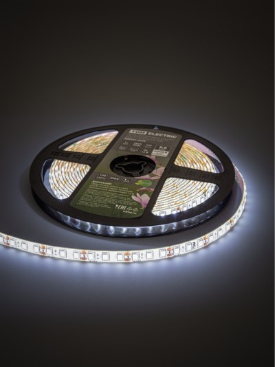 Лента светодиодная SMD2835-120 LED/м-IP65-12 В-9,6 Вт/м-6000 К (5 м) блистер TDM — изображение 3