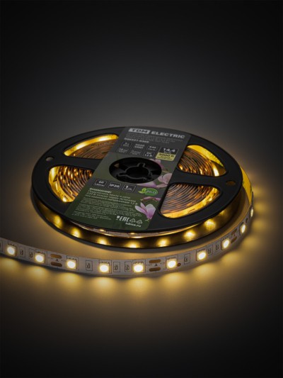 Лента светодиодная SMD5050-60 LED/м-IP20-12 В-14,4 Вт/м-3000 К (5 м) блистер TDM — изображение 3
