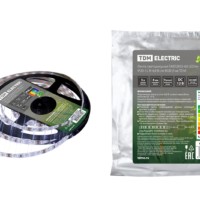 Лента светодиодная SMD2835-60 LED/м-IP20-12 В-4,8 Вт/м-RGB (5 м) TDM