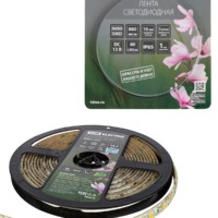 Лента светодиодная SMD5050-60 LED/м-IP65-12 В-14,4 Вт/м-4000 К (5 м) блистер TDM