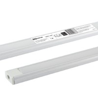 Алюминиевый профиль накладной 1506 (1 м), матовый рассеиватель, 2 заглушки, 2 крепежа TDM