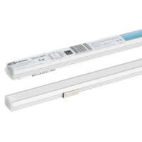 Алюминиевый профиль накладной 1612 (2 м), матовый рассеиватель, 2 заглушки, 4 крепежа TDM