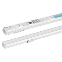 Алюминиевый профиль накладной 1612 (1 м), матовый рассеиватель, 2 заглушки, 2 крепежа TDM