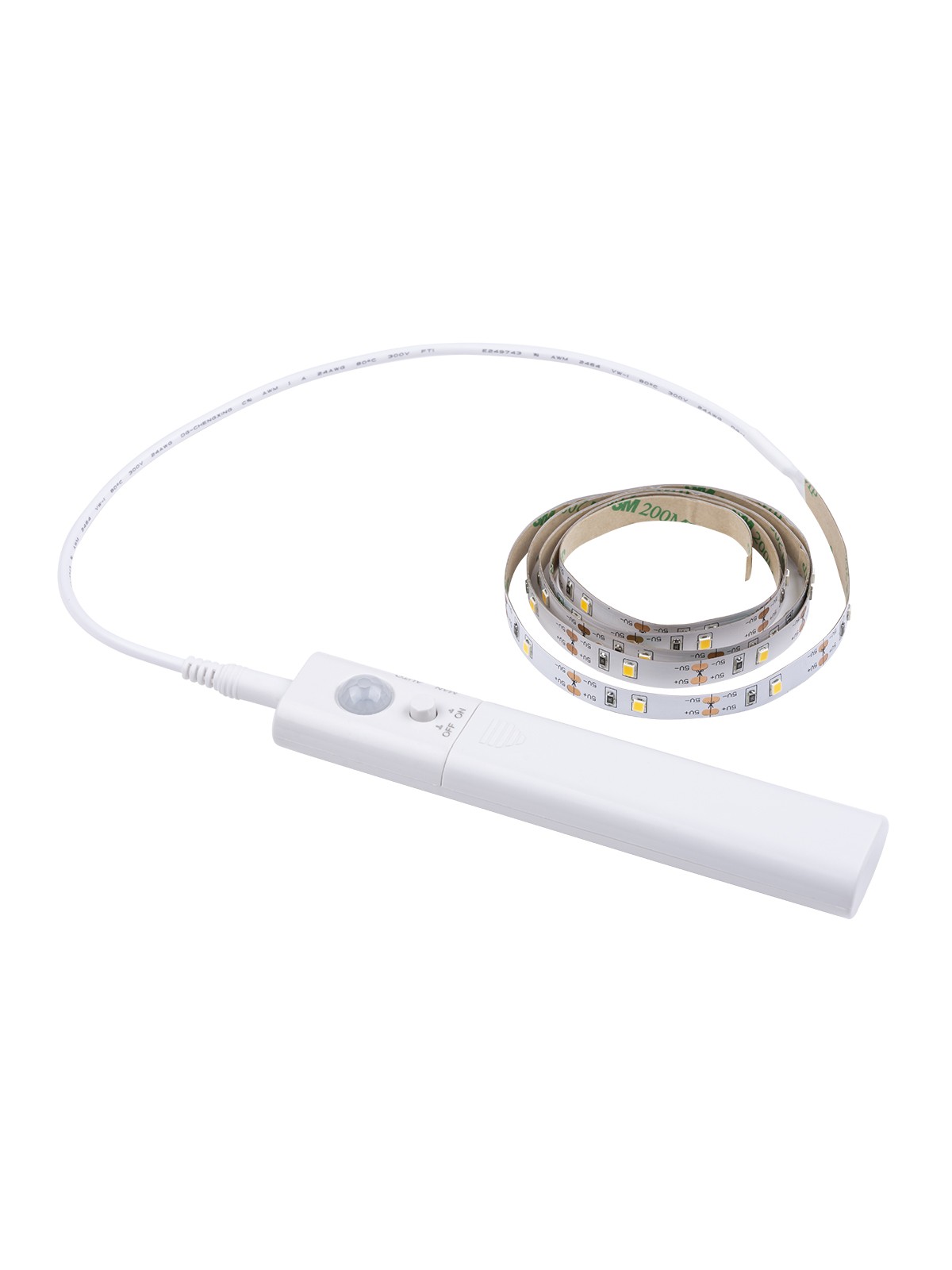 Умная подсветка SMD2835-30LED/m-IP20-5В-2,4Вт-3000 К(1 м), датчик движ., 4хААА TDM — изображение 5