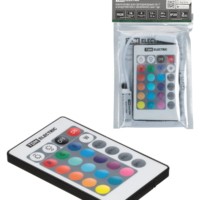 Контроллер для светодиодных лент и модулей RGB-IR-12В-6А-72Вт-IP20, 3 канала, пульт 24 кнопки, TDM