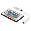 Контроллер для светодиодных лент и модулей RGB-IR-12В-6А-72Вт-IP20, 3 канала, пульт 24 кнопки, TDM