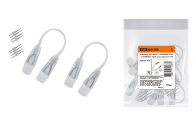 Коннектор для гибкого соединения неона SMD5050-RGB-220 B односторонний TDM