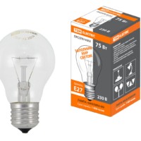 Лампа ЛН Б груша 75Вт Е27 230В TDM