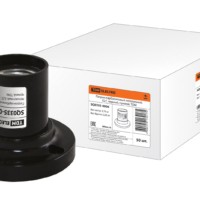 Патрон карболитовый потолочный Е27 чёрный прямой TDM