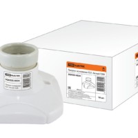 Патрон-основание керамический E27 белый TDM