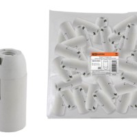 Патрон Е14 подвесной термостойкий пластиковый белый Б/Н TDM