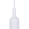 Патрон пластиковый Е27 с подвесом 1 м белый TDM