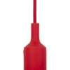 Патрон пластиковый Е27 с подвесом 1 м красный TDM
