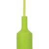 Патрон пластиковый Е27 с подвесом 1 м зеленый TDM