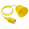 Патрон пластиковый Е27 с подвесом 1 м желтый TDM