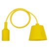 Патрон пластиковый Е27 с подвесом 1 м желтый TDM