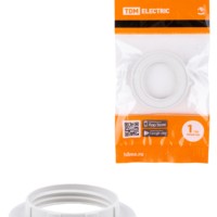 Кольцо для патрона Е14 термостойкий пластиковый белый TDM