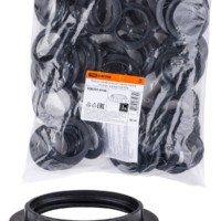 Кольцо для патрона Е27 термостойкий пластиковый чёрный Б/Н TDM